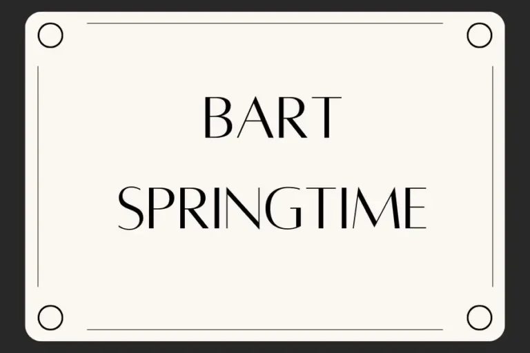 Bart Springtime